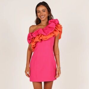 Petal & Pup Phoebe One Shoulder Mini Dress
